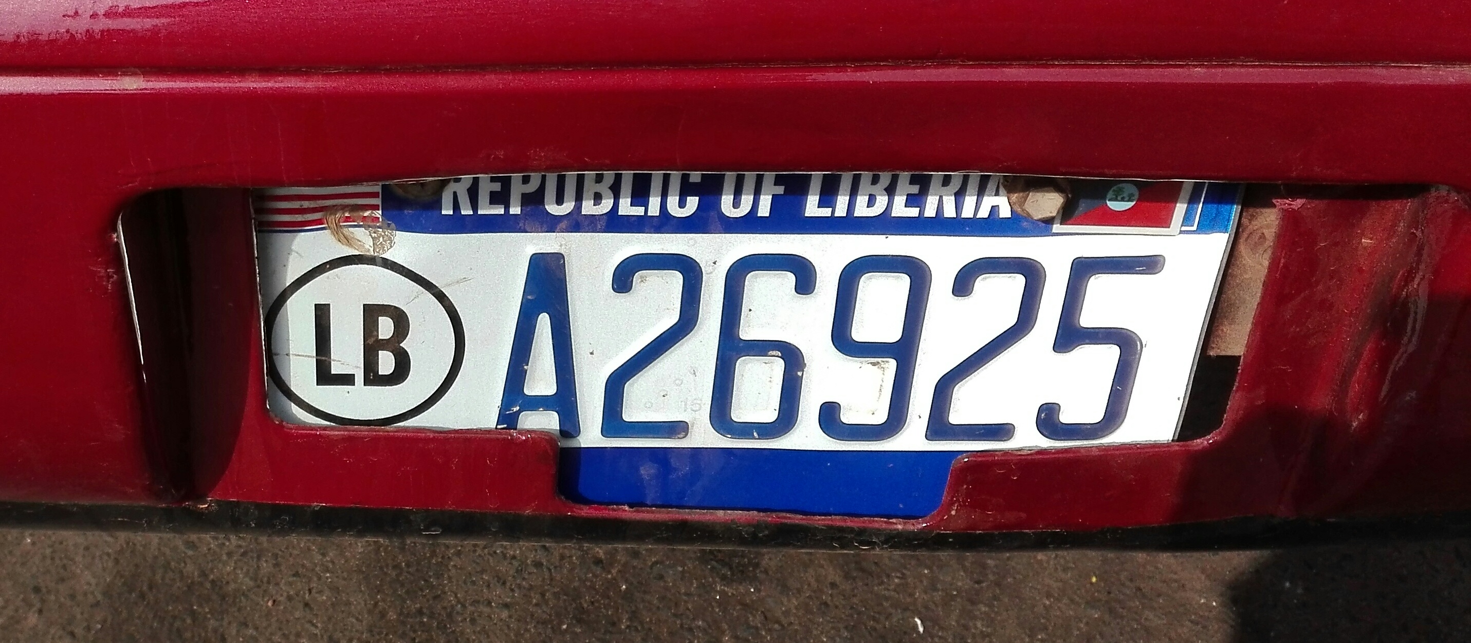 LIBERIAN CAR PLATES